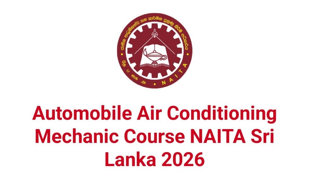 Automobile Air Conditioning Mechanic Course NAITA Sri Lanka 2026