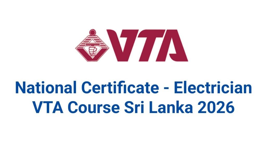 National Certificate - Electrician VTA Course Sri Lanka 2026
