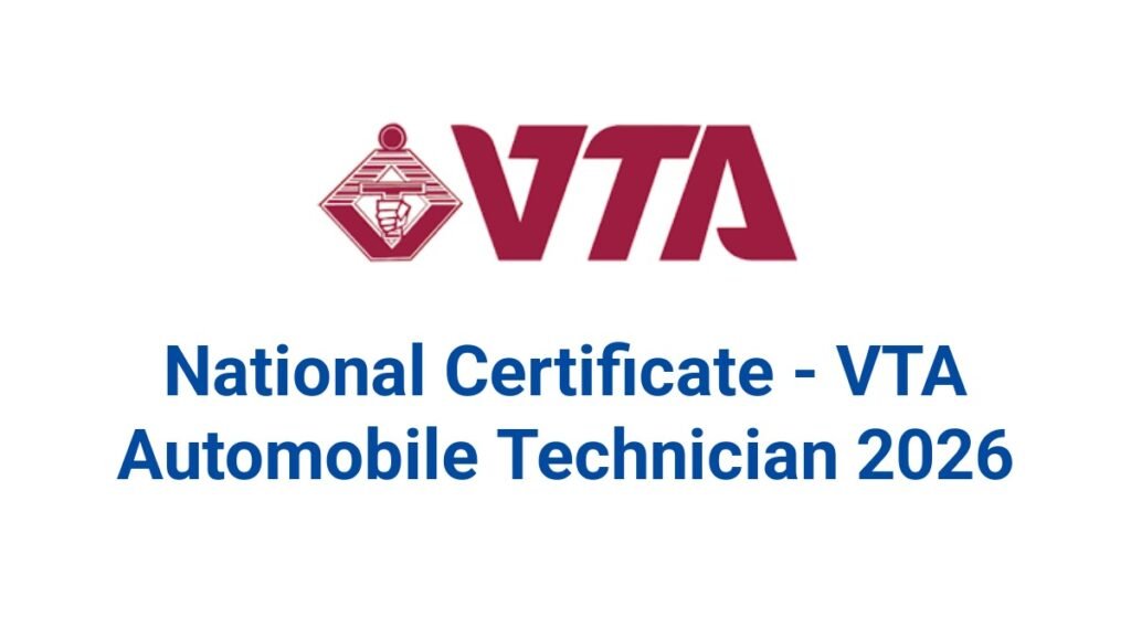 National Certificate - VTA Automobile Technician 2026
