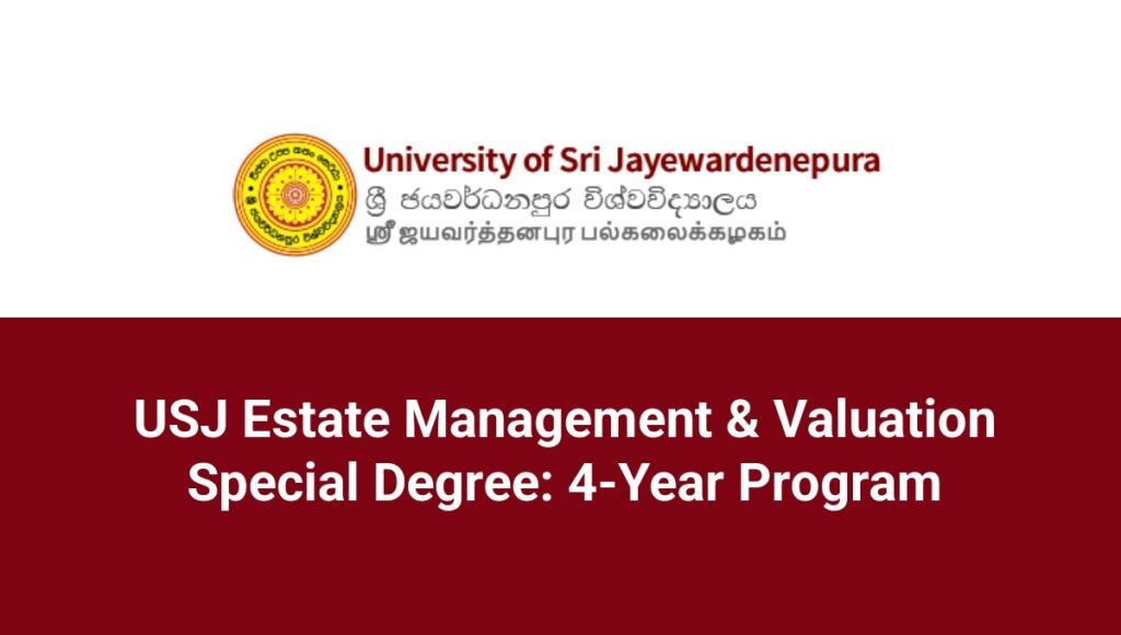 USJ Estate Management & Valuation Special Degree: 4-Year Program