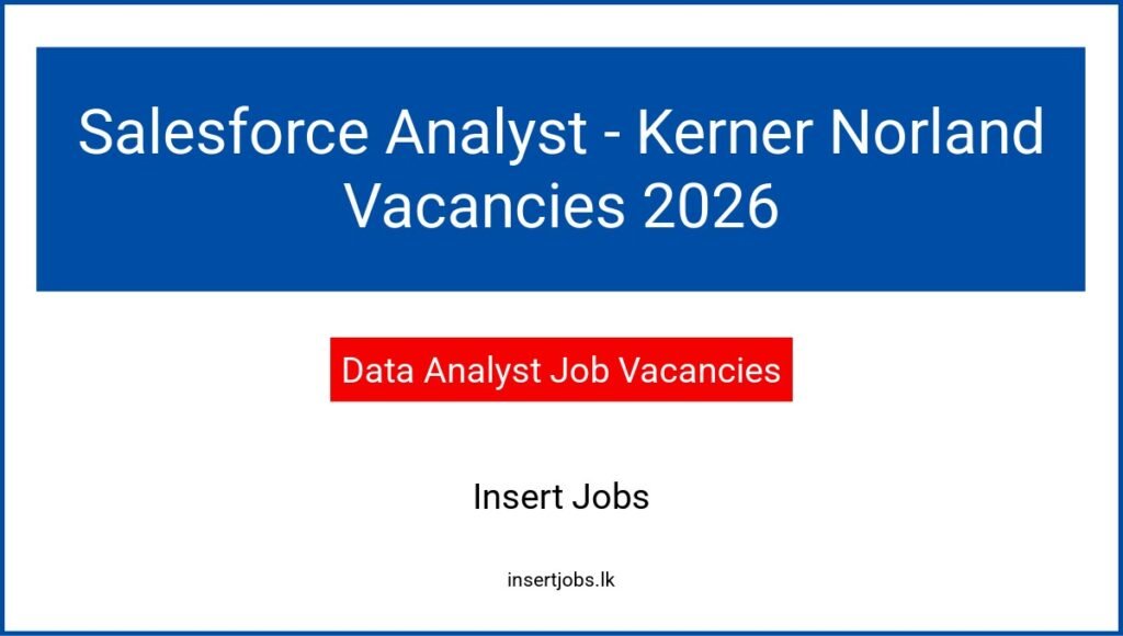 Salesforce Analyst - Kerner Norland Vacancies 2026