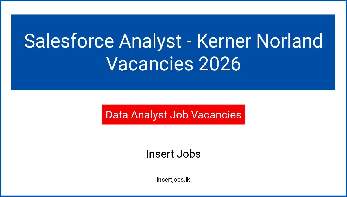 Salesforce Analyst - Kerner Norland Vacancies 2026