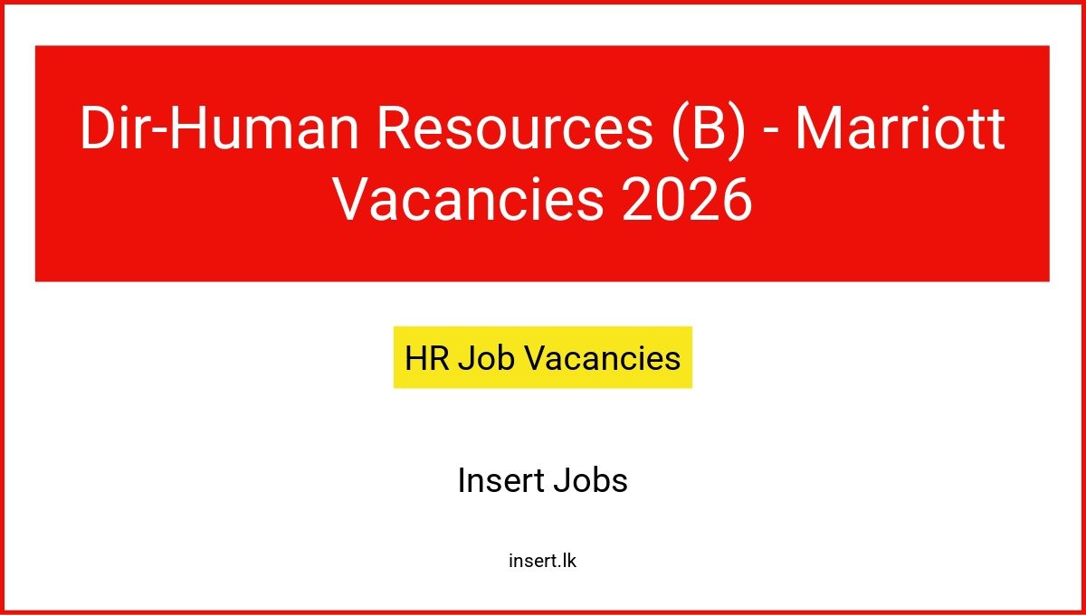 Dir-Human Resources (B) - Marriott Vacancies 2026