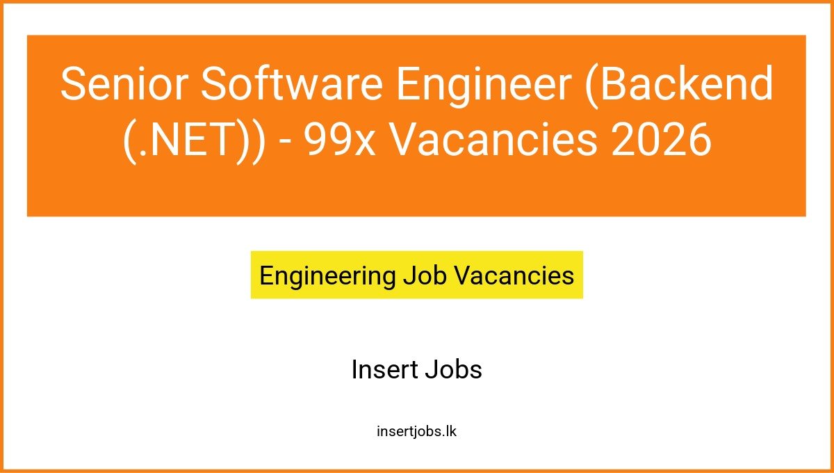 Senior Software Engineer (Backend (.NET)) - 99x Vacancies 2026
