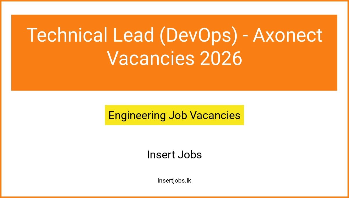 Technical Lead (DevOps) - Axonect Vacancies 2026