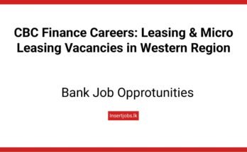 CBC Finance Careers: Leasing & Micro Leasing Vacancies in Western Region
