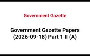 Government Gazette