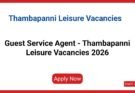 Guest Service Agent - Thambapanni Leisure Vacancies 2026
