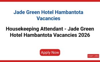 Jade Green Hotel Hambantota Vacancies