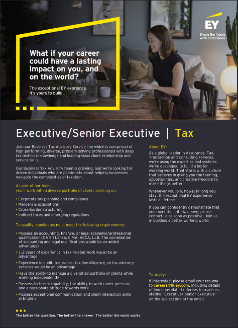 Senior Executive - Ernst & Young Careers 