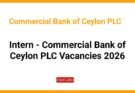 Intern - Commercial Bank of Ceylon PLC Vacancies 2026