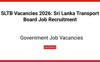 SLTB Vacancies 2026: Sri Lanka Transport Board Job Recruitment