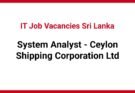 System Analyst - Ceylon Shipping Corporation Ltd