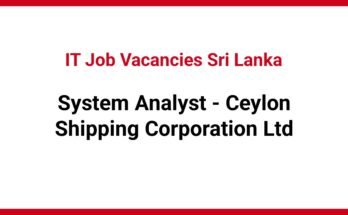 System Analyst - Ceylon Shipping Corporation Ltd